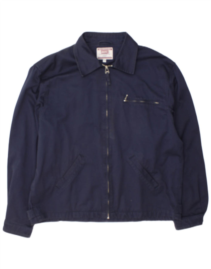 Rifle Herre Bomber Jacket UK 42 2XL Navy Blue Cotton