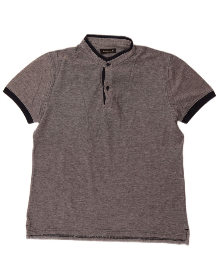 Massimo Dutti Polo skjorte til mænd Medium Grey Flecked