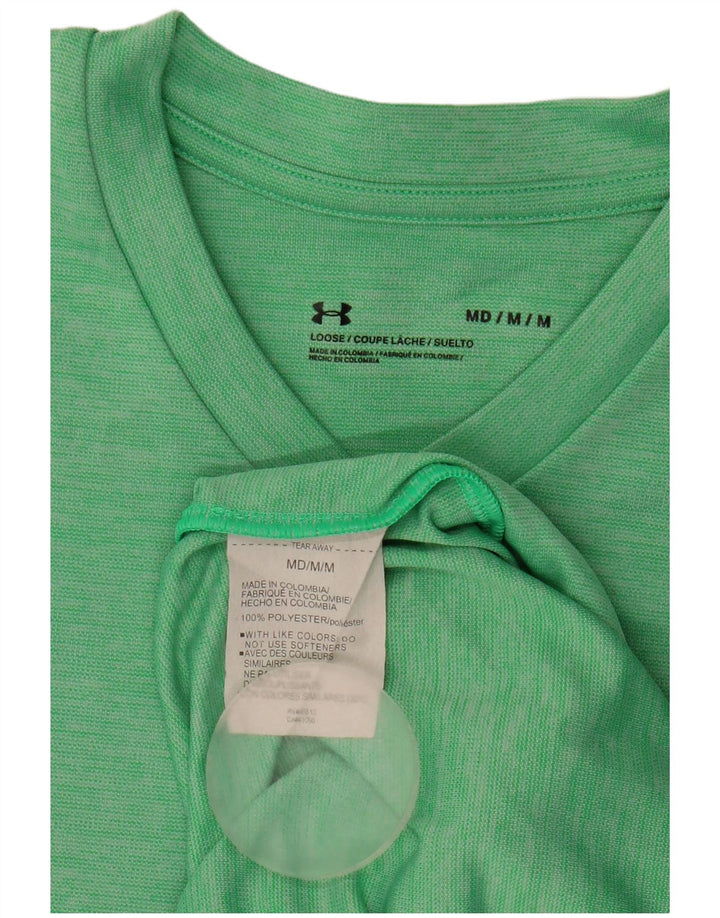 Under Armour Herre T-Shirt Top Medium Grøn Polyester