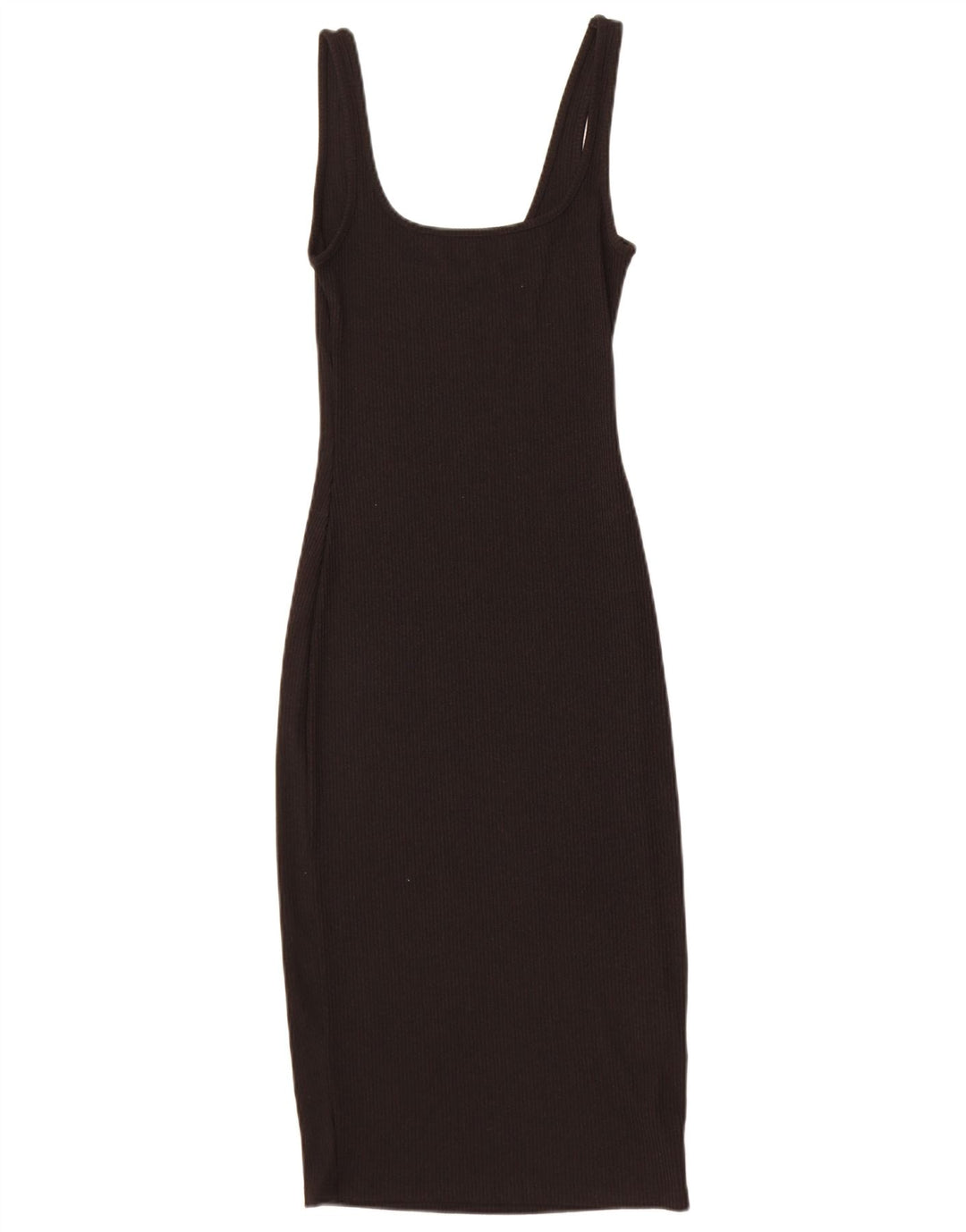 Topshop Womens Sleeveless Bodycon Dress UK 8 Small Black Polyester