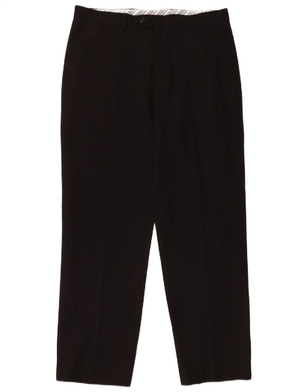 Marks & Spencer Herre Skræddersyet Fit Suit Bukser W34 L31 Sort polyester