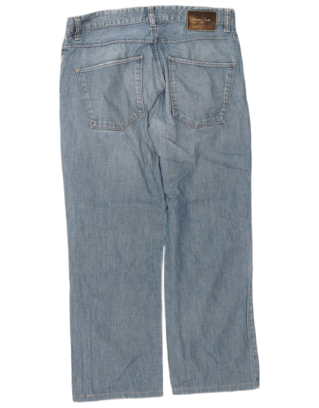 Massimo Dutti Dame Straight Jeans W34 L26 Blå