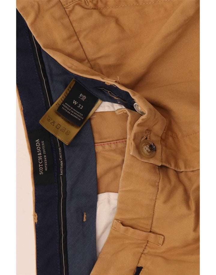 Scotch & Soda Chino Shorts til mænd W33 Medium Beige Bomuld