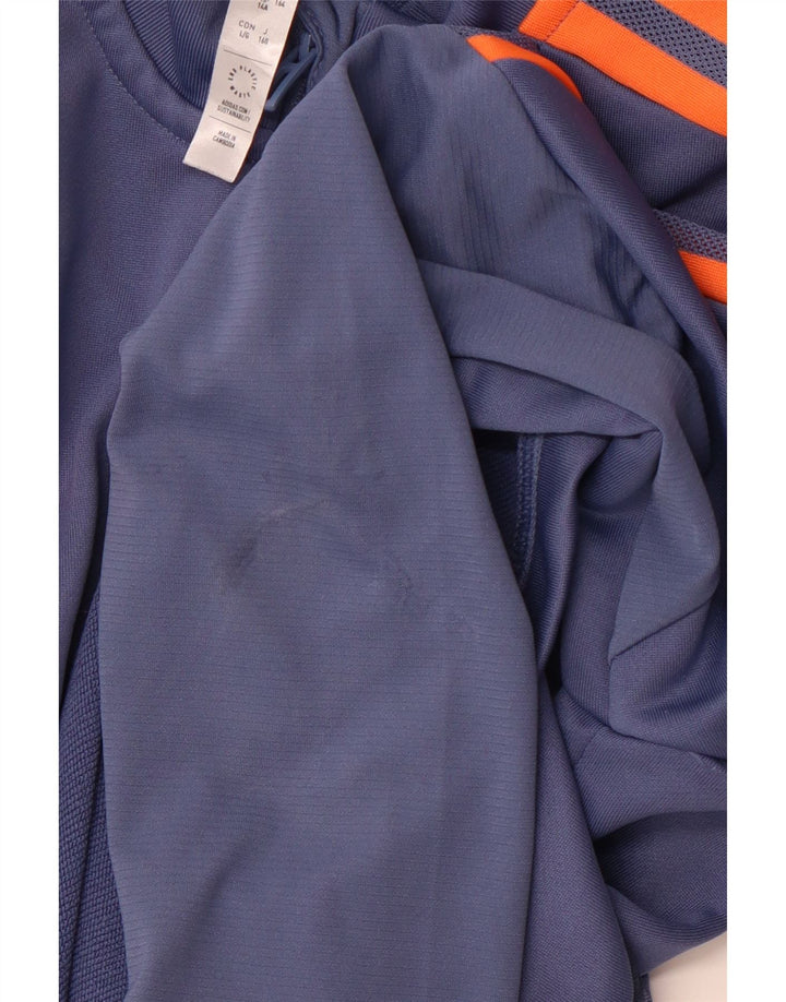 ADIDAS Boys Manchester United Pullover Træningsdragt Top 13-14 år Blå