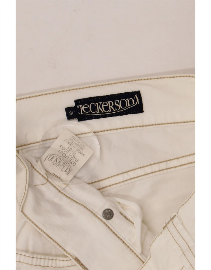 JECKERSON Dame Slim Jeans W31 L34 Hvid Bomuld