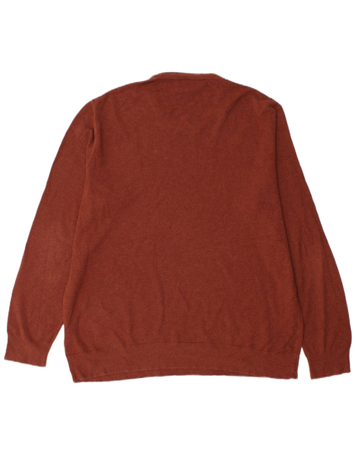 J. Crew Herre Boat Neck Jumper Sweater XL Brun Bomuld