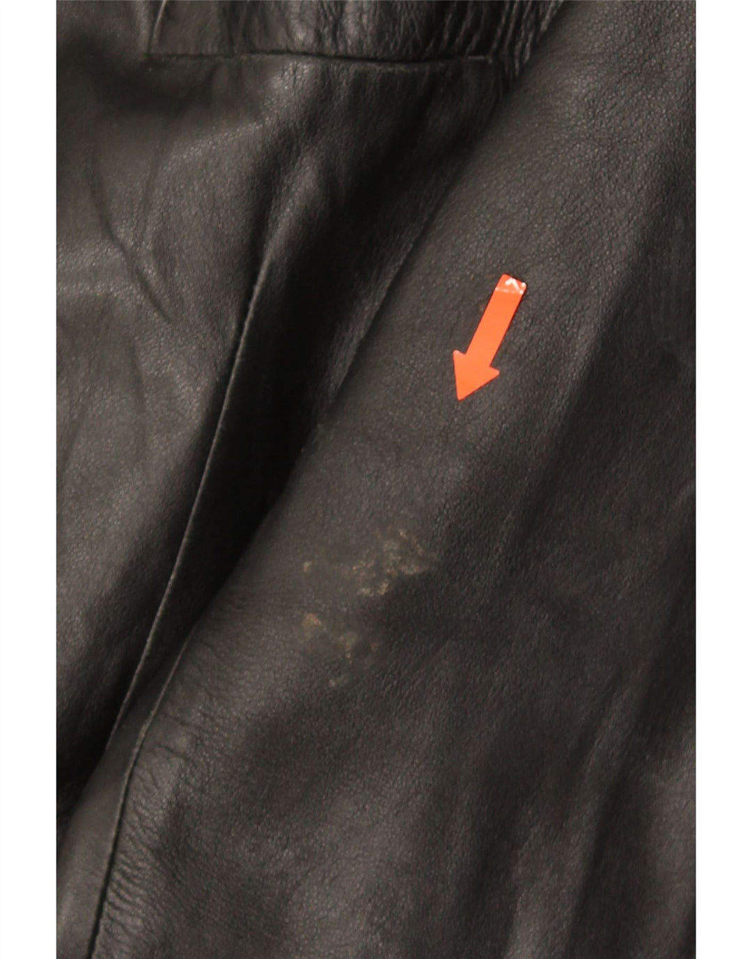 Vintage læderfrakke til kvinder UK 18 XL sort læder