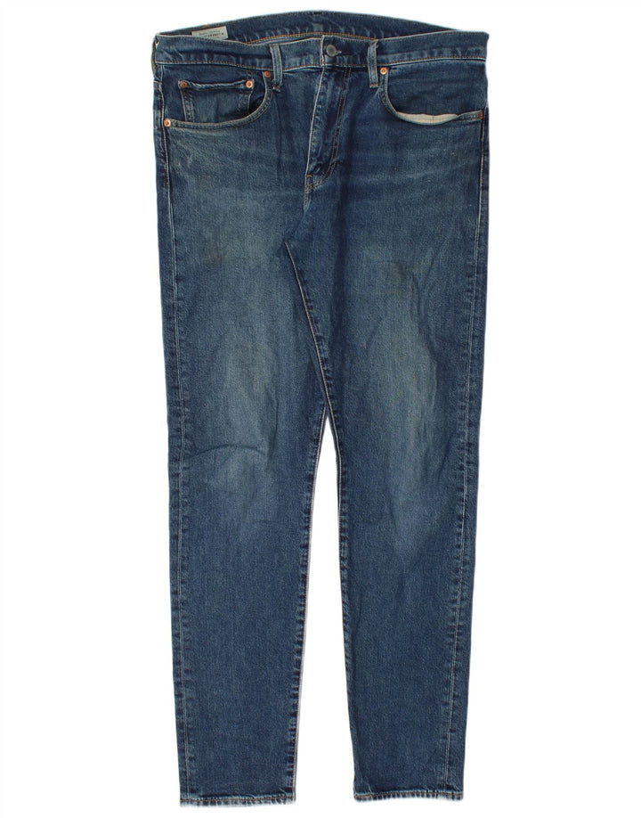 LEVI'S Herre 512 Slim Tapered Jeans W34 L32 Blå Bomuld
