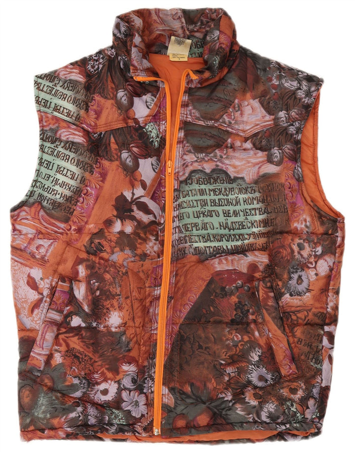 REPRISE Herre grafisk polstret Gilet UK 36 Small Multicolored Floral