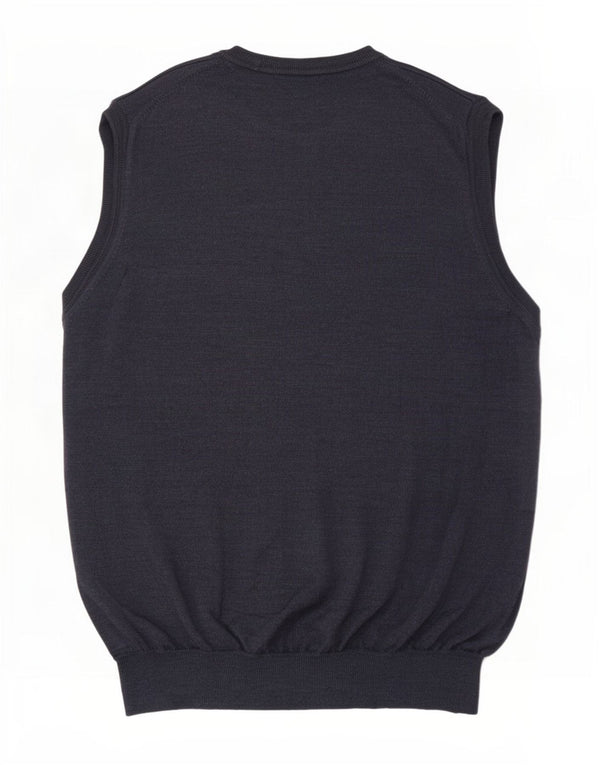 Marks & Spencer Herrevest Tank Top Stor Marineblå Merinould