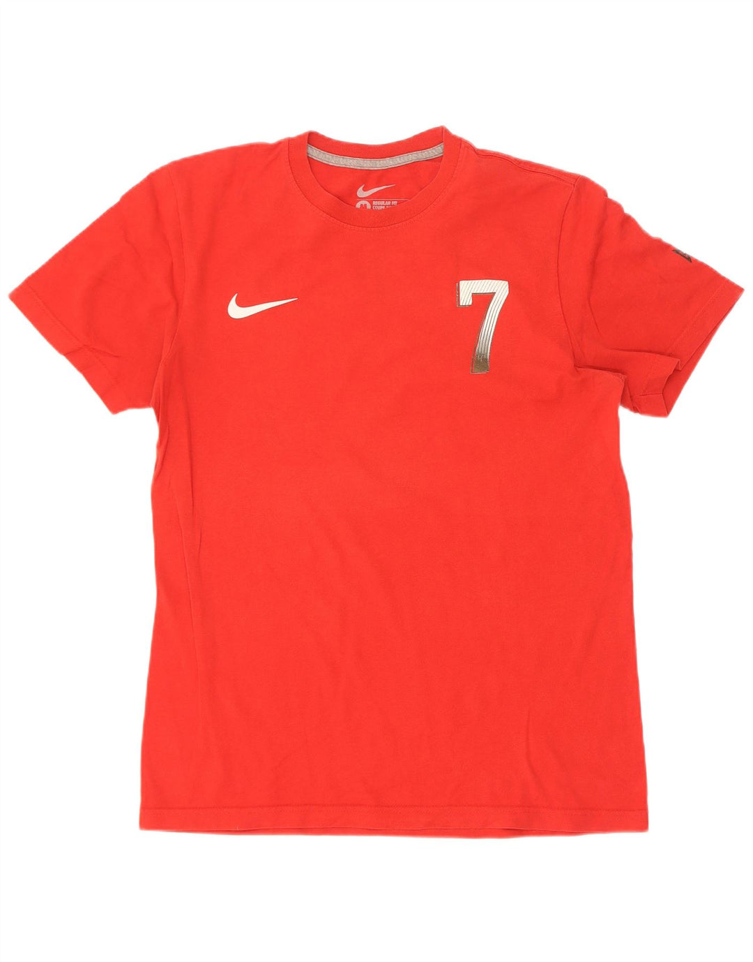 Nike Herre Cristiano Ronaldo Regular Fit Grafisk T-Shirt Top Medium Rød