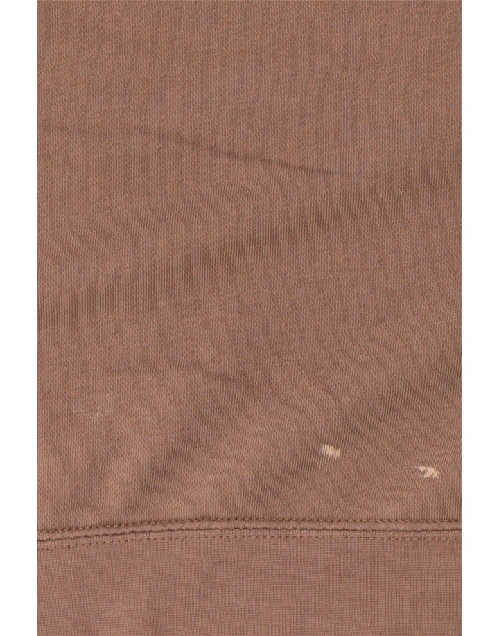 Nike Dame Oversized Sweatshirt Jumper UK 10 Lille brun bomuld