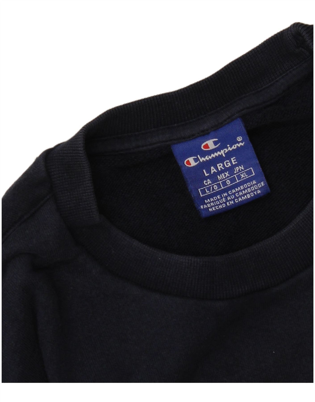 Champion Herre Sweatshirt Jumper Large Navy Blue