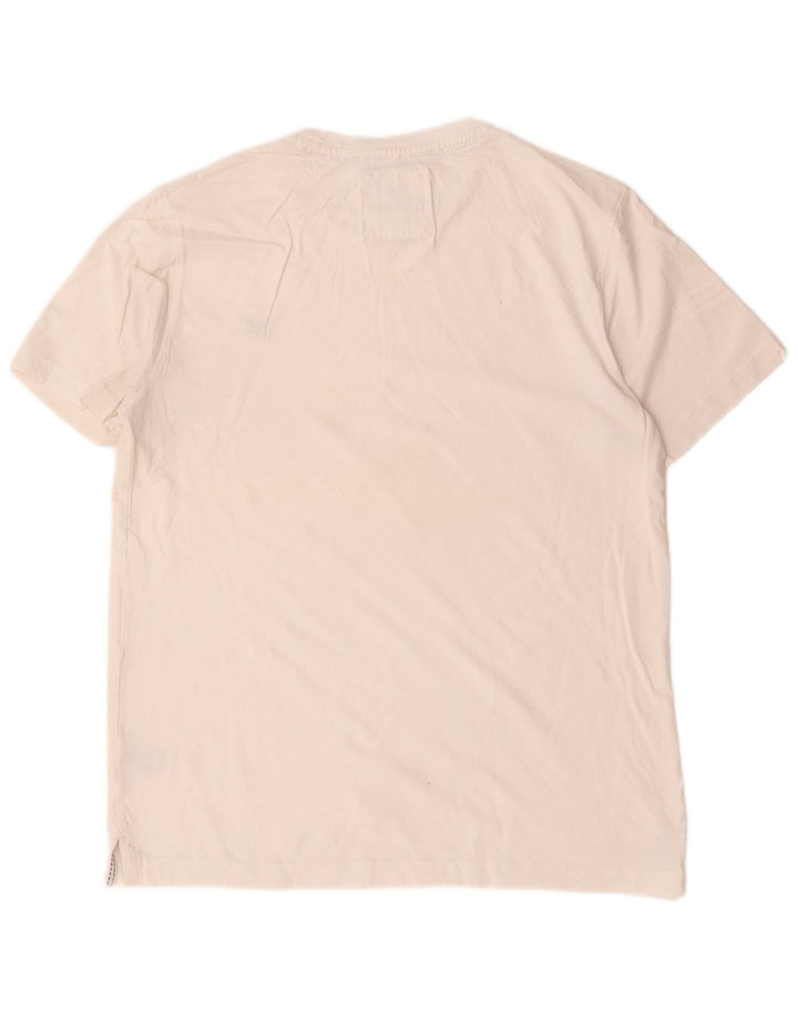 Crew Clothing Herre T-Shirt Top Medium Hvid Bomuld