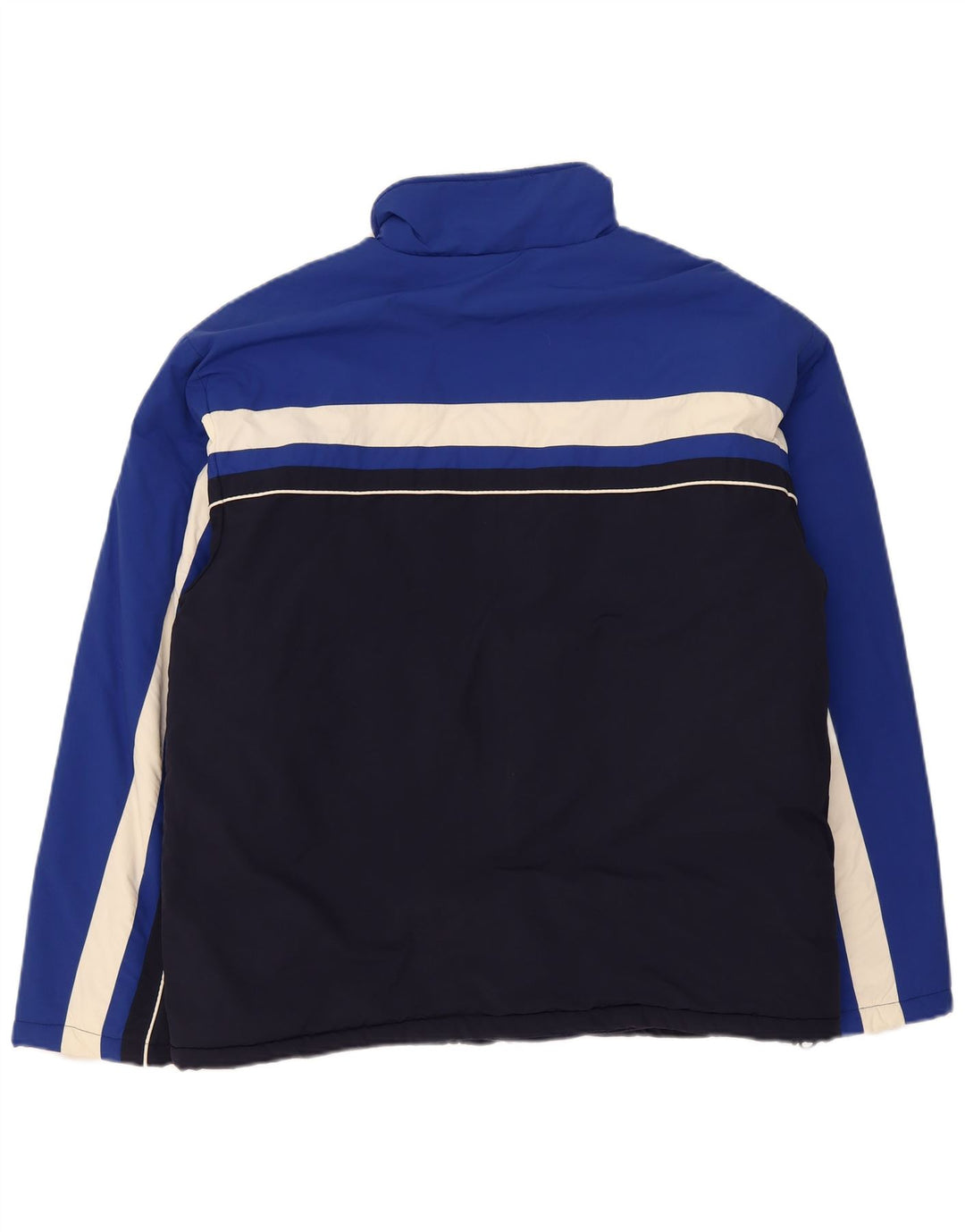Fila Herre Windbreaker Jacket UK 40 Large Navy Blue Colourblock Polyamid