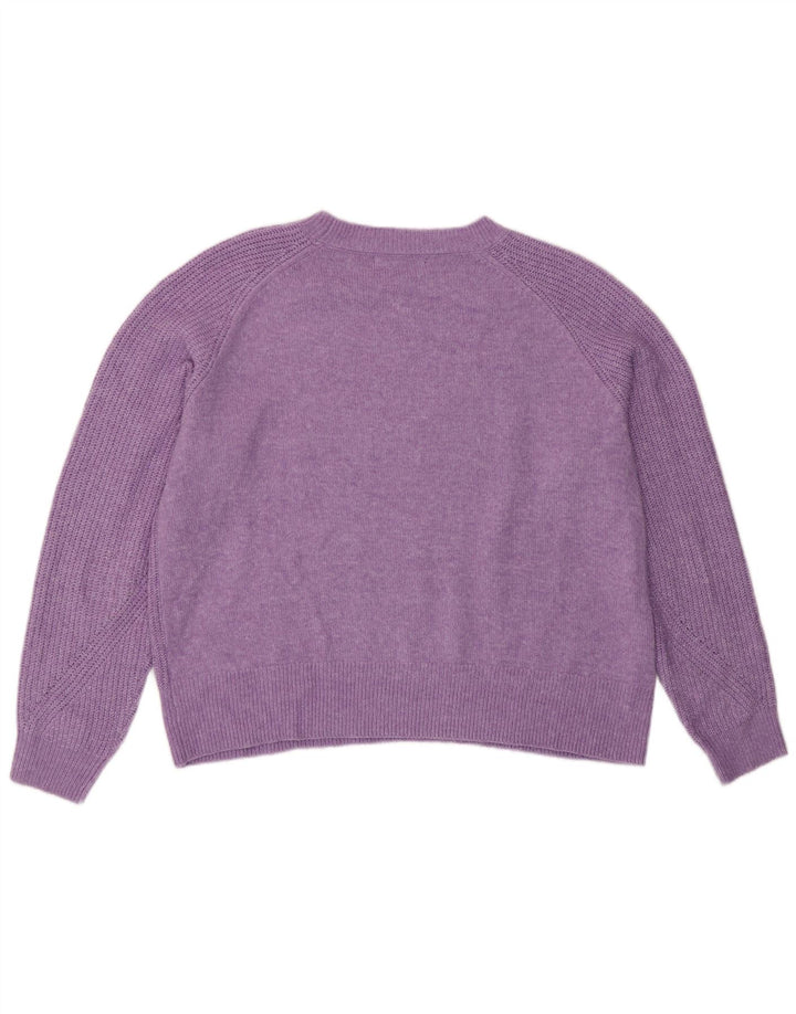 Marks & Spencer Dame sweater med rund hals DK 16 Stor lilla