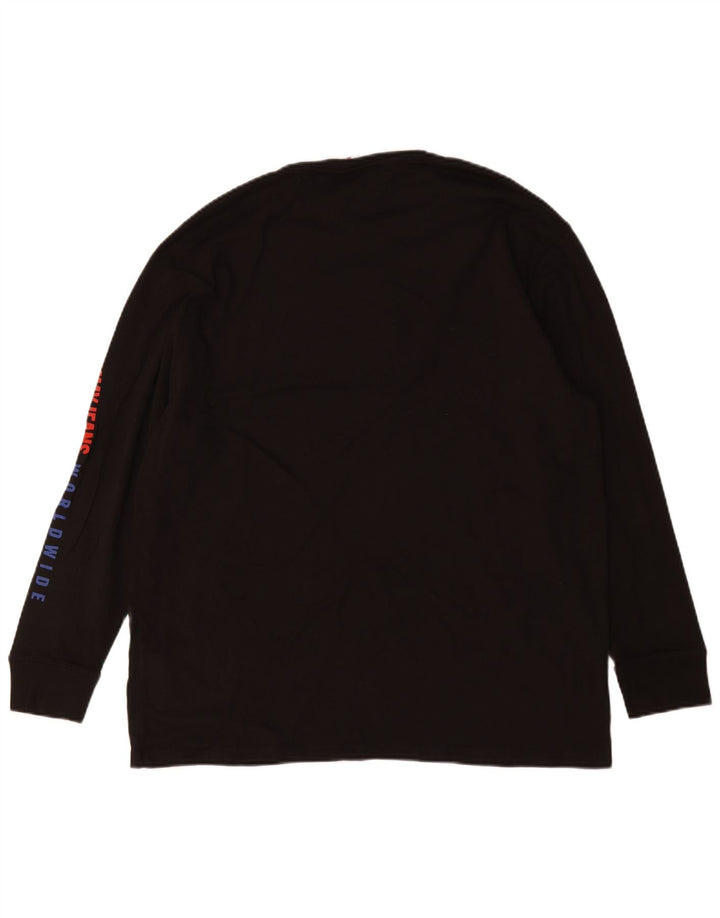 Tommy Hilfiger Herre Grafisk Top Langærmet Medium Sort Bomuld