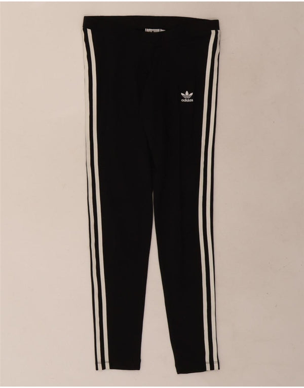 Adidas Dame Leggings UK 8 Small Black Bomuld