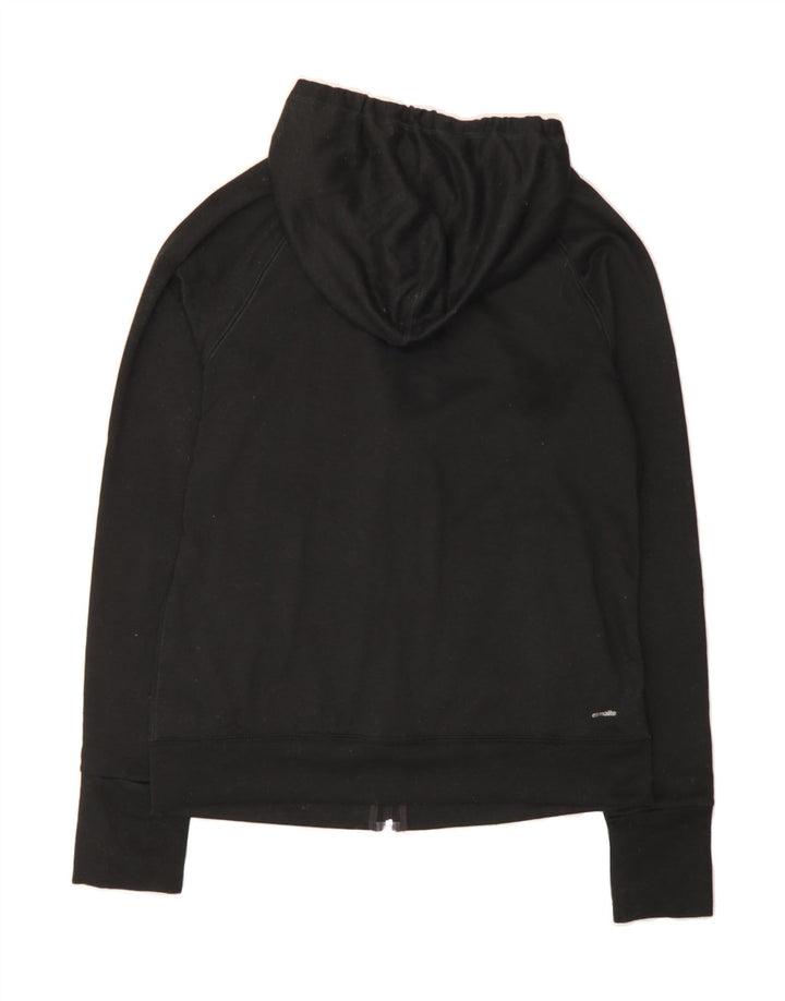 ADIDAS Womens Climalite Zip Hoodie Sweater UK 10 Small Black Polyester Vintage Adidas and Second-Hand Adidas from Messina Hembry 