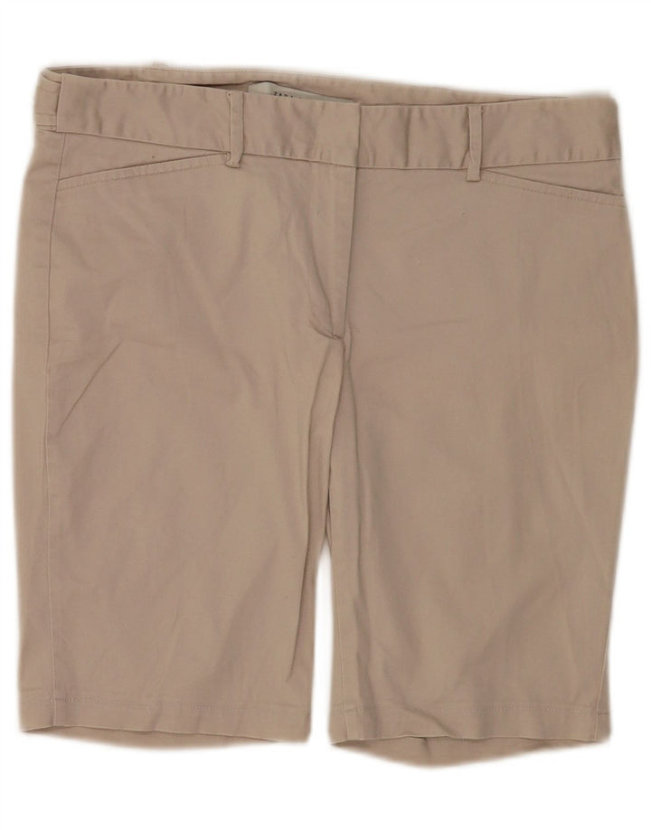 Zara Casual Shorts til kvinder EU 38 Small W28 Beige Bomuld