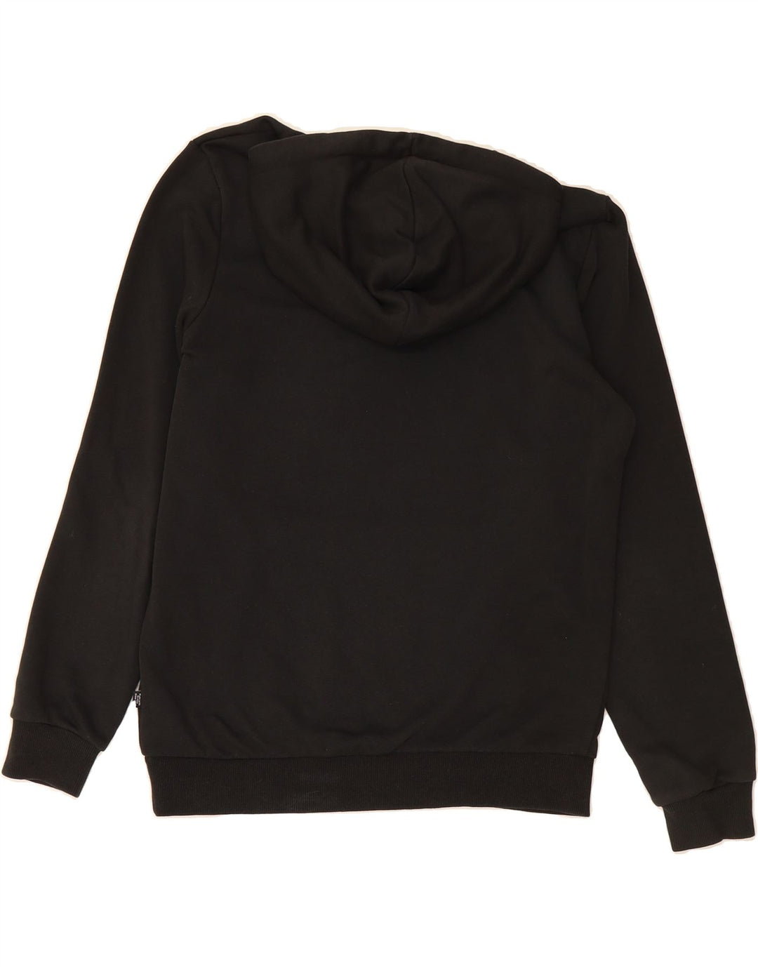 PUMA Mens Graphic Hoodie Jumper Medium Black Cotton Vintage Puma and Second-Hand Puma from Messina Hembry 
