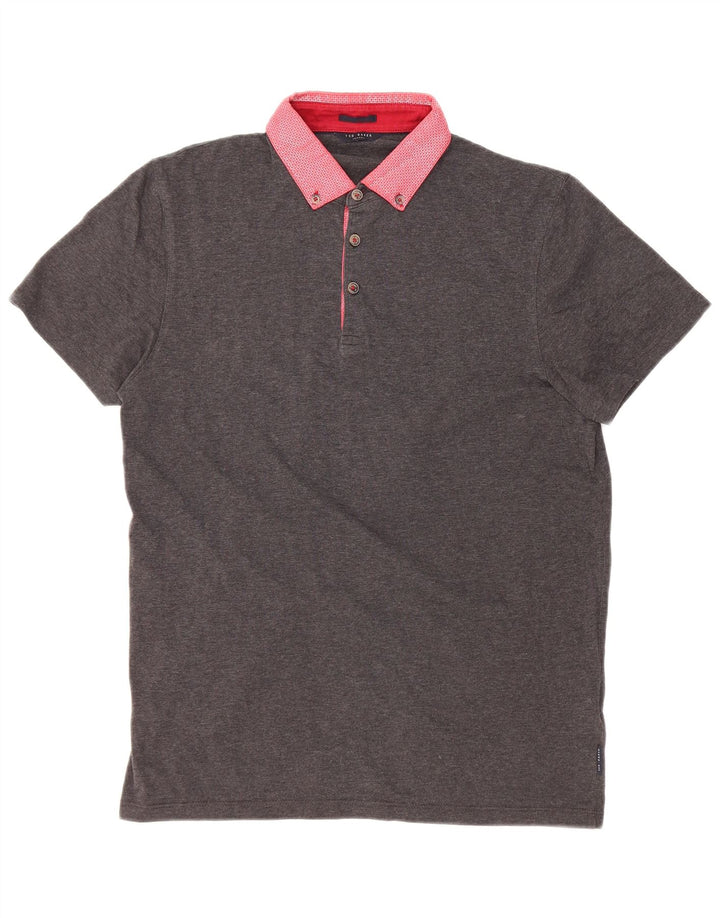Ted Baker Herre poloshirt XS Grå Colourblock Bomuld