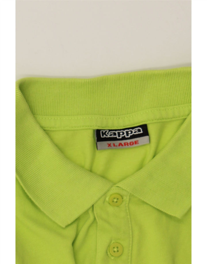 KAPPA Mens Polo Shirt XL Green Cotton Vintage Kappa and Second-Hand Kappa from Messina Hembry 