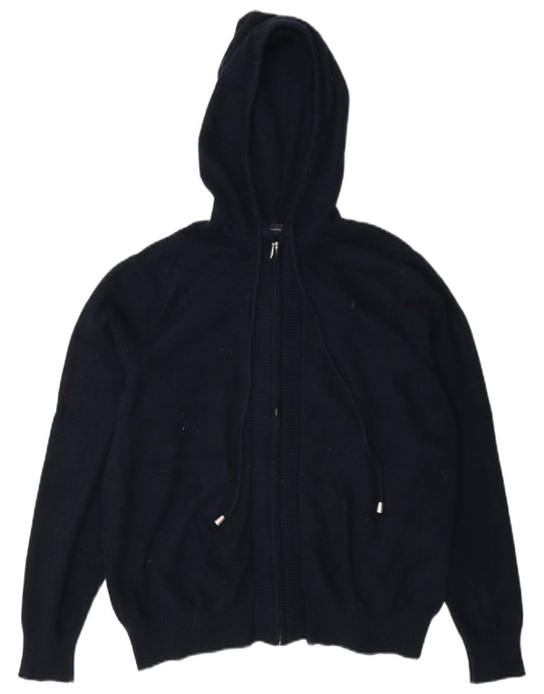 Marks & Spencer sweater med hætte til kvinder UK 14 Medium Navy Blue