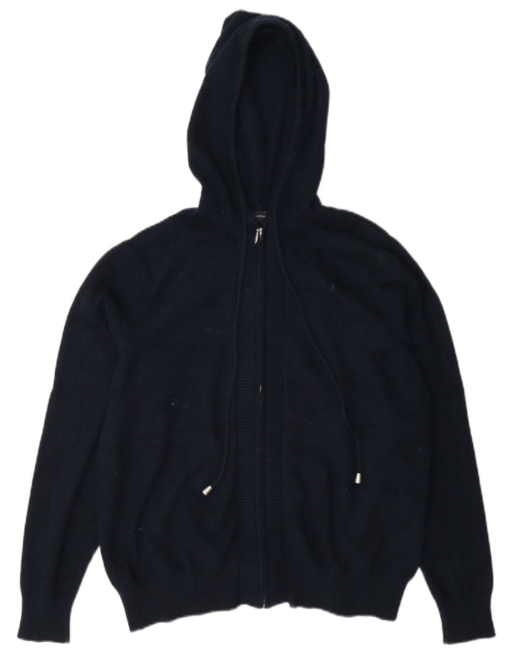 Marks & Spencer sweater med hætte til kvinder UK 14 Medium Navy Blue