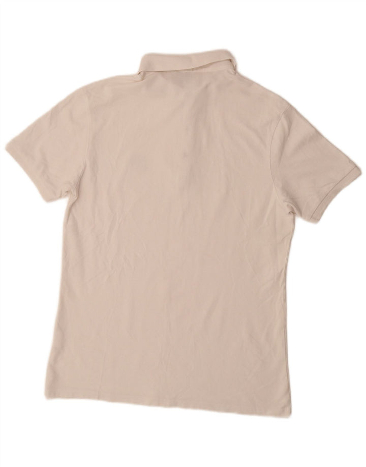 HUGO BOSS Herre Slim Fit Polo Shirt Stor hvid bomuld