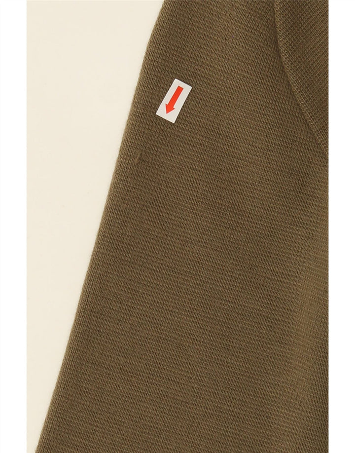 VINTAGE Womens Crew Neck Jumper Sweater UK 14 Large Khaki Vintage Vintage and Second-Hand Vintage from Messina Hembry 