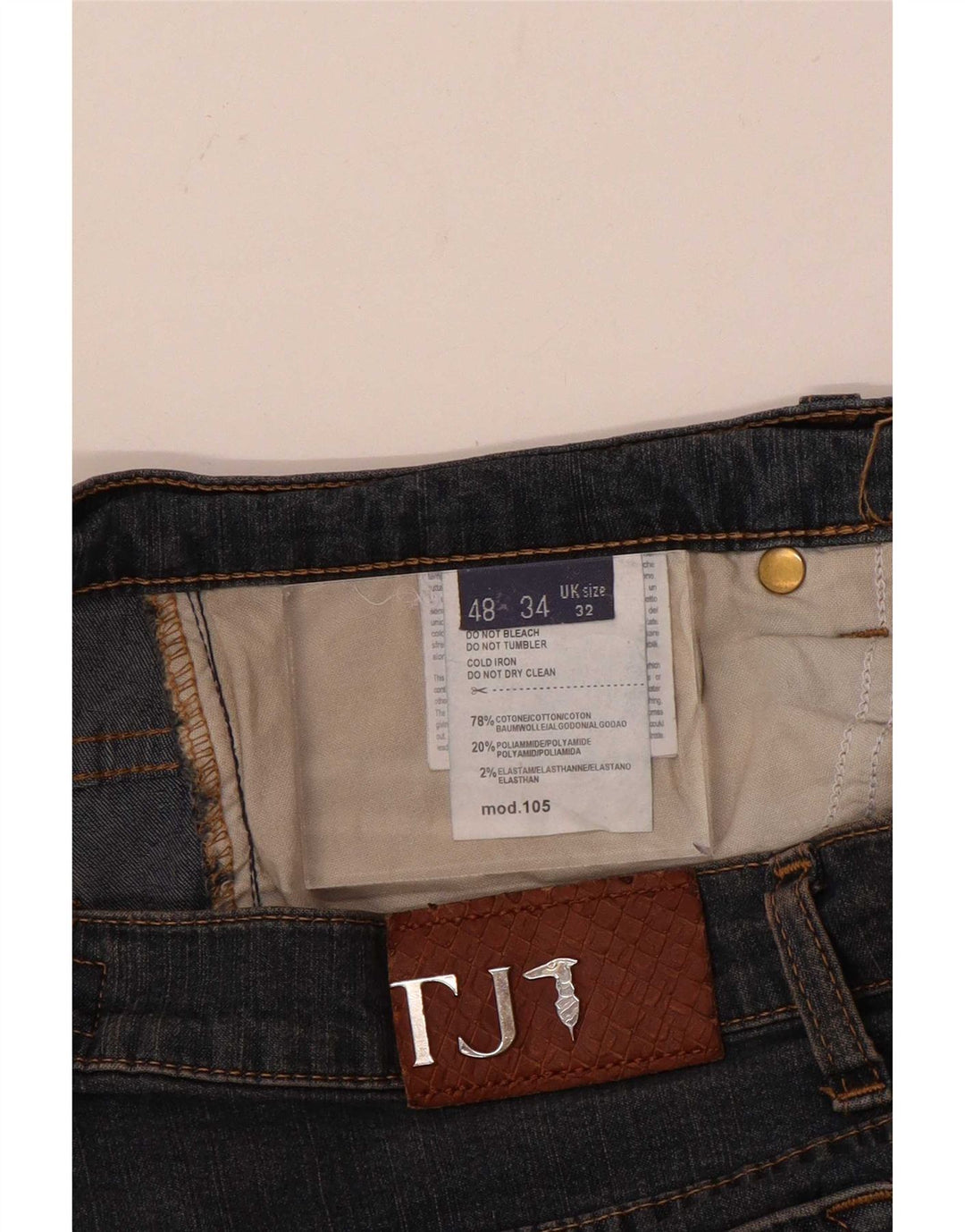 Trussardi lige jeans til kvinder W32 L31 blå bomuld