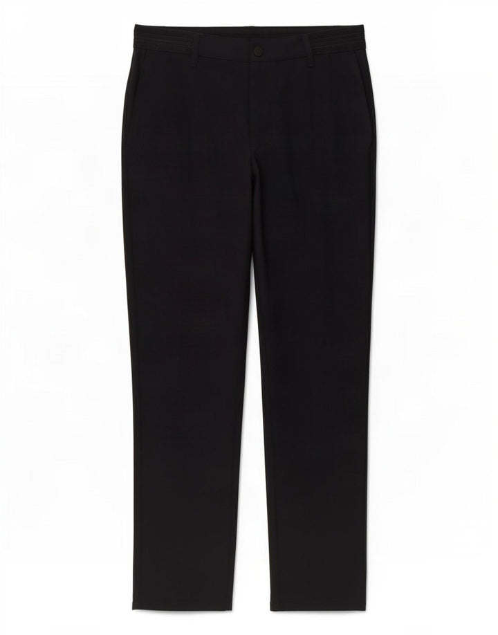 Zara Dame Slim Chino Bukser Large W34 L29 Navy Blue Polyester