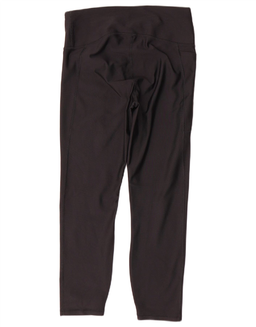 Under Armour Womens Heat Gear Crop Leggings UK 14 Medium Black Polyester
