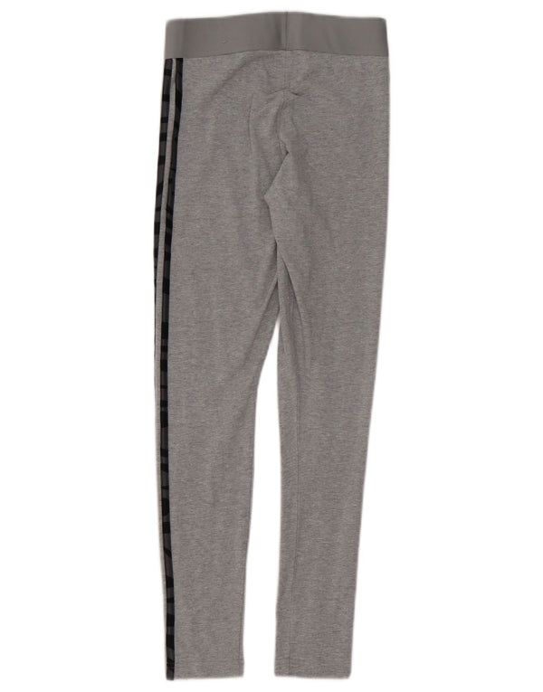 Adidas Dame Leggings UK 4/6 XS Grå Bomuld