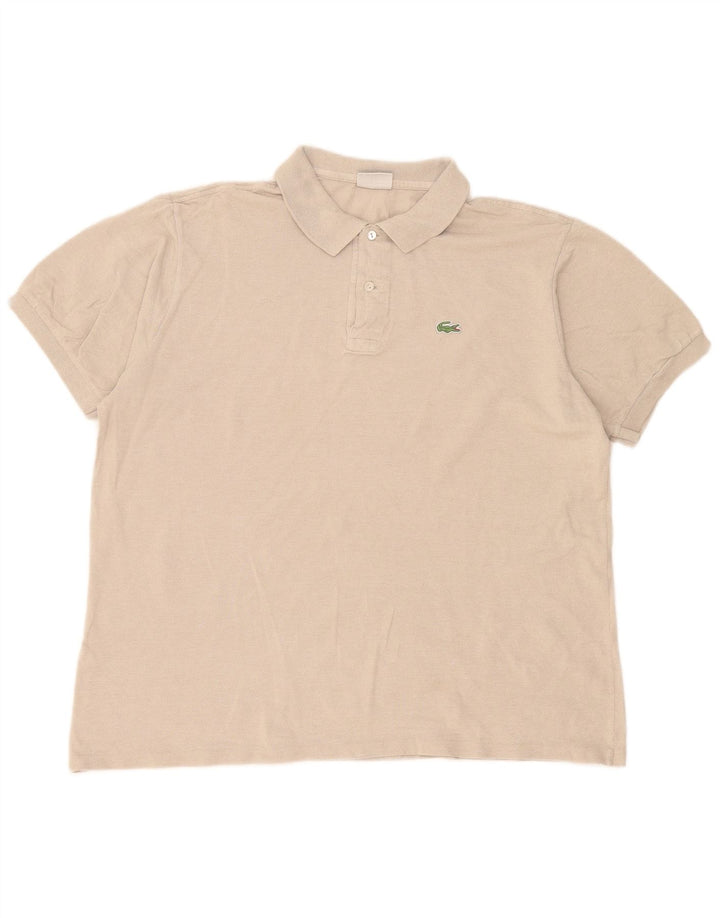 Lacoste Polo Shirt til mænd Str. 7 2XL Beige Bomuld