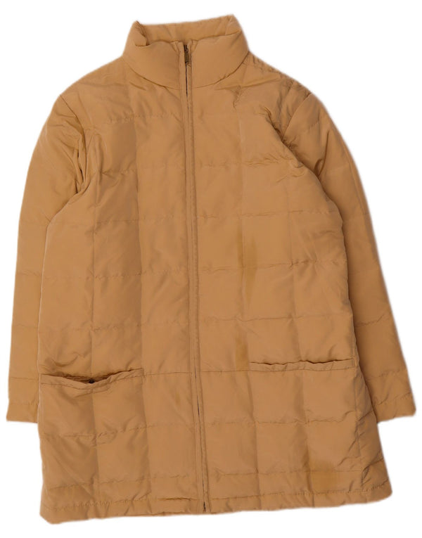 Max Mara Dame Weekend Oversized Polstret Jakke UK 10 Lille Gul