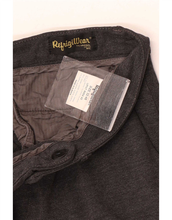 Refrigiwear Herre Slim Chino Bukser W32 L28 Grå Polyamid