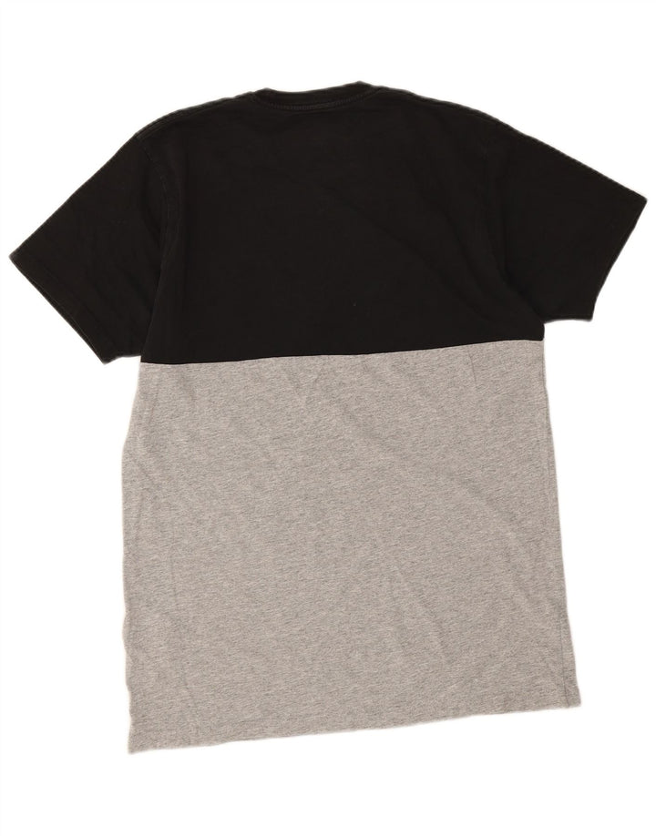 Vans Herre Classic Fit T-Shirt Top Medium Sort Colourblock Bomuld