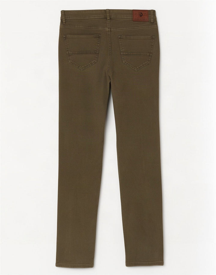 Dacks Herre Slim Jeans IT 50 Large W34 L30 Khaki Cotton