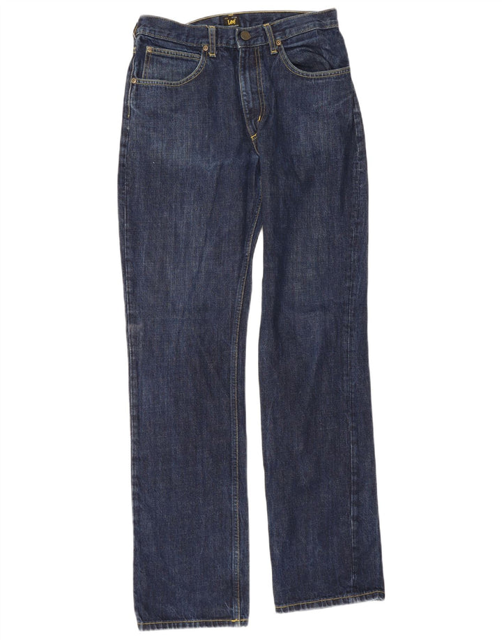 Lee Mens Brooklyn Straight Jeans W31 L34 Blå Bomuld