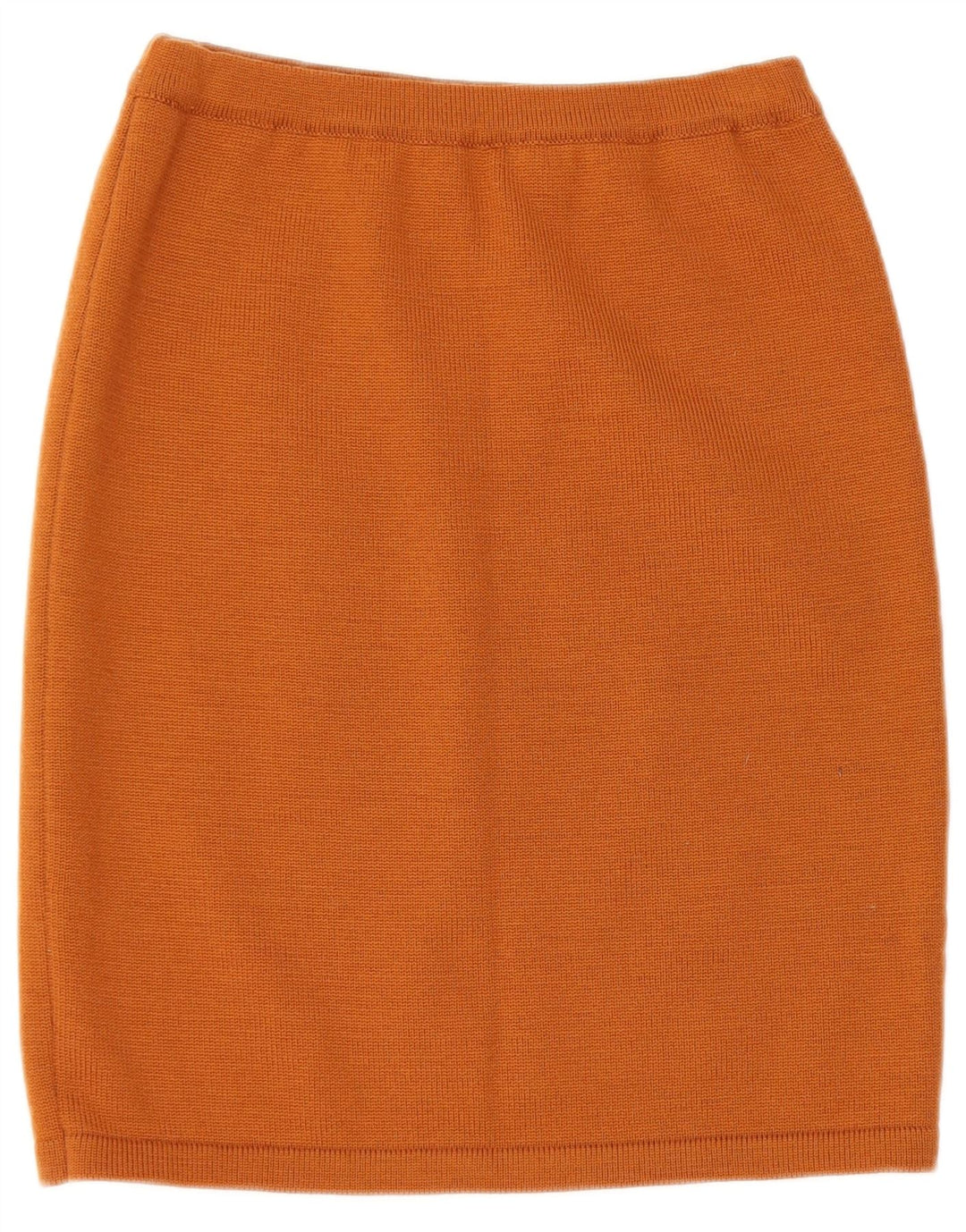 VINTAGE Kvinder strik 2-delt nederdel Sæt UK 14 Medium W28 Brun Geometrisk