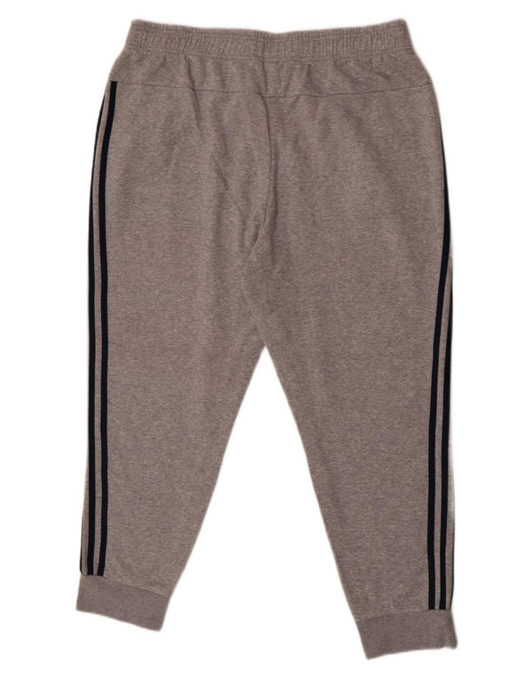 Adidas Womens Tracksuit Trousers Joggers UK 20/22 XL  Grey Cotton