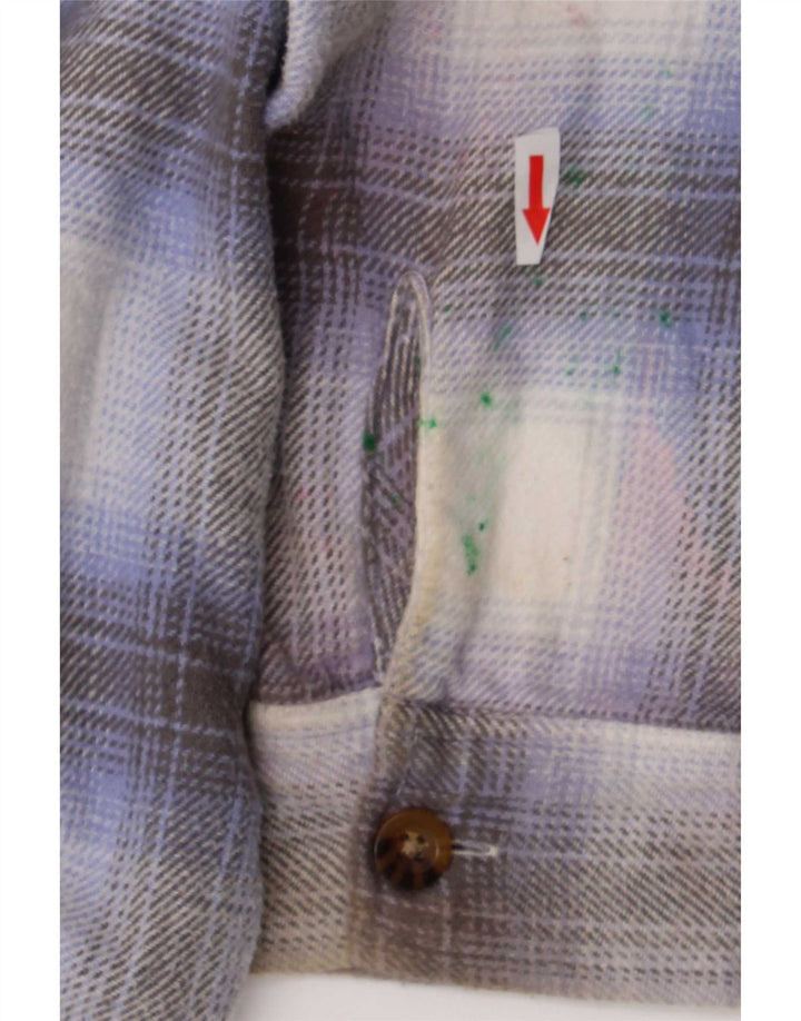 Hollister Womens Boyfriend Fit Flanellskjorte Medium Flerfarvet Plaid