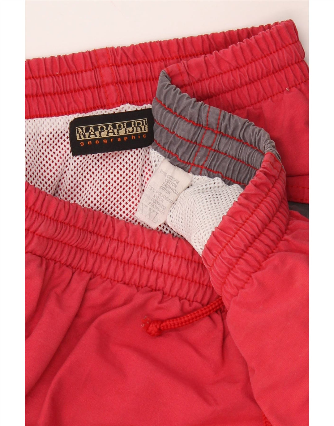 NAPAPIJRI Grafiske sportsshorts til mænd 2XL Rød Colourblock Bomuld