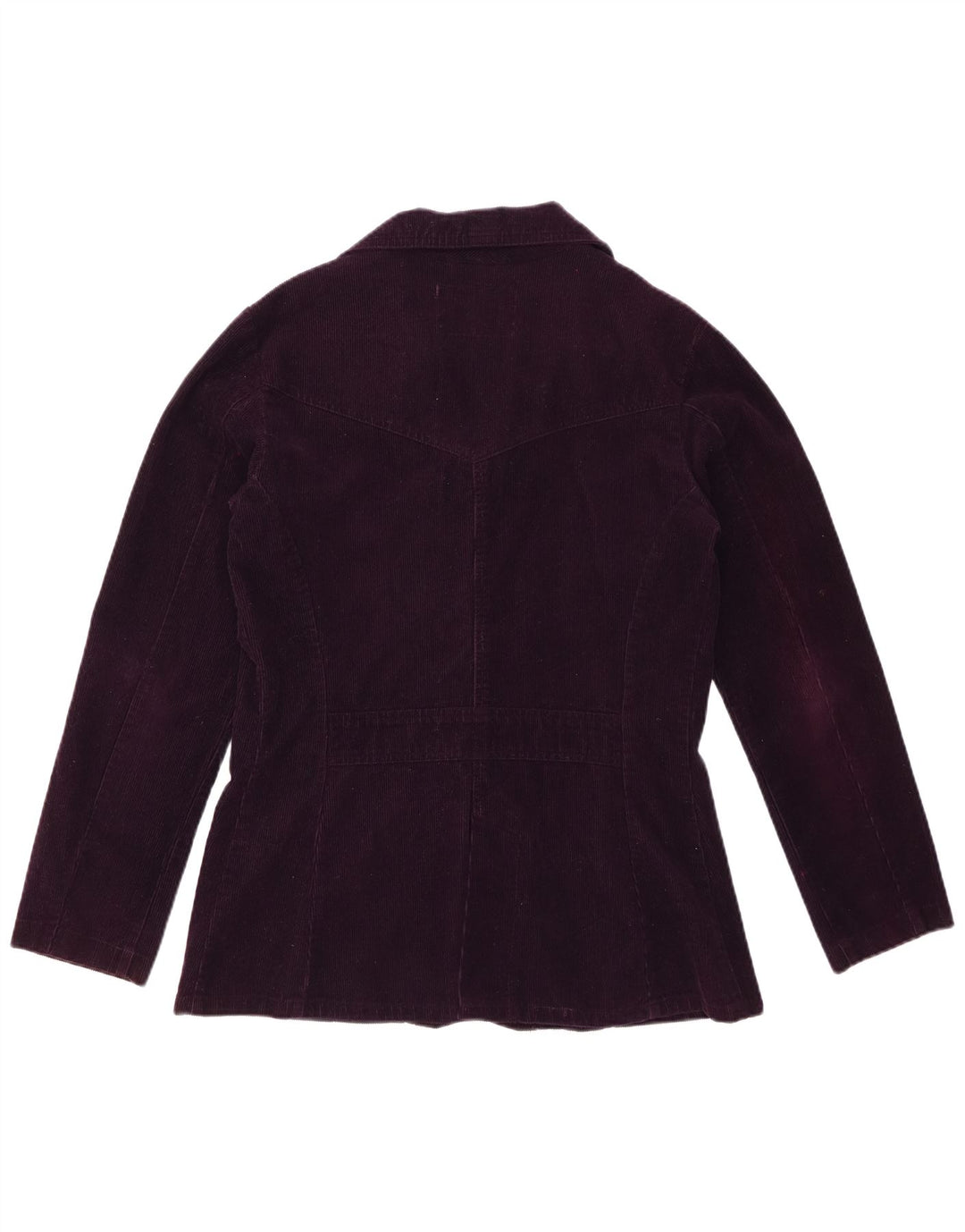 ROCKY Dame 5-knaps Corduroy Blazer Jakke UK 14 Medium Lilla Bomuld