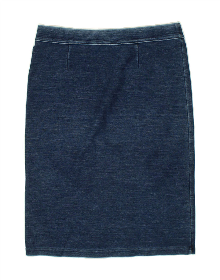 WHITE STUFF Womens Denim Skirt UK 8 Small W28 Blue Cotton Vintage White Stuff and Second-Hand White Stuff from Messina Hembry 