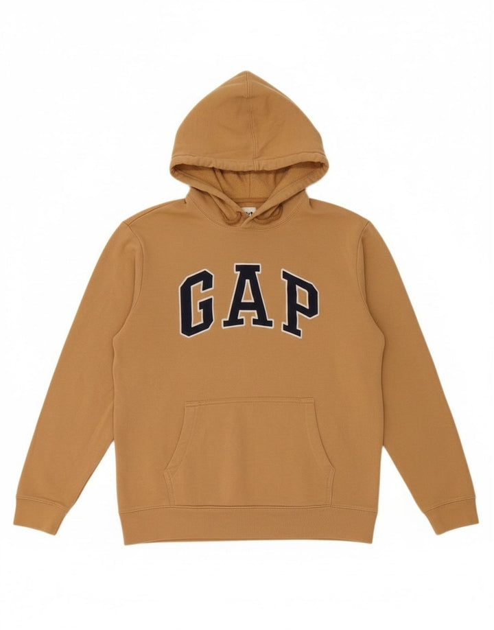 Gap grafisk hættetrøje til mænd, lille beige bomuld