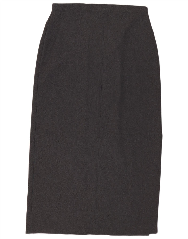 Marks & Spencer Dame Midi Nederdel UK 16 Large W32 Grå Nylon
