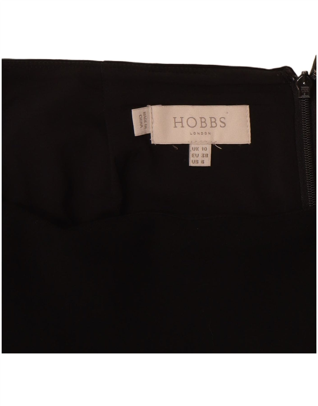 HOBBS lige nederdel til kvinder UK 10 Small W28 L26 Sort polyester